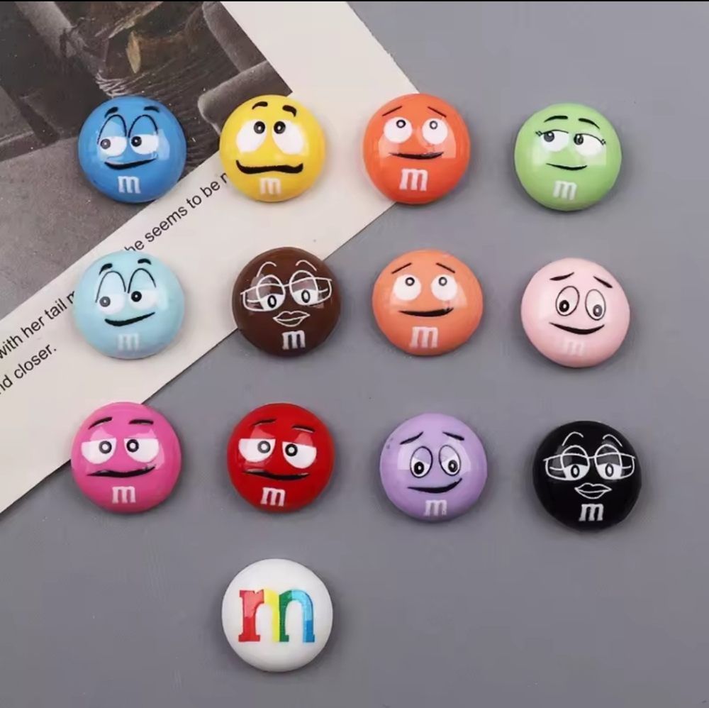 Cute Colorful M&M Character Magnets